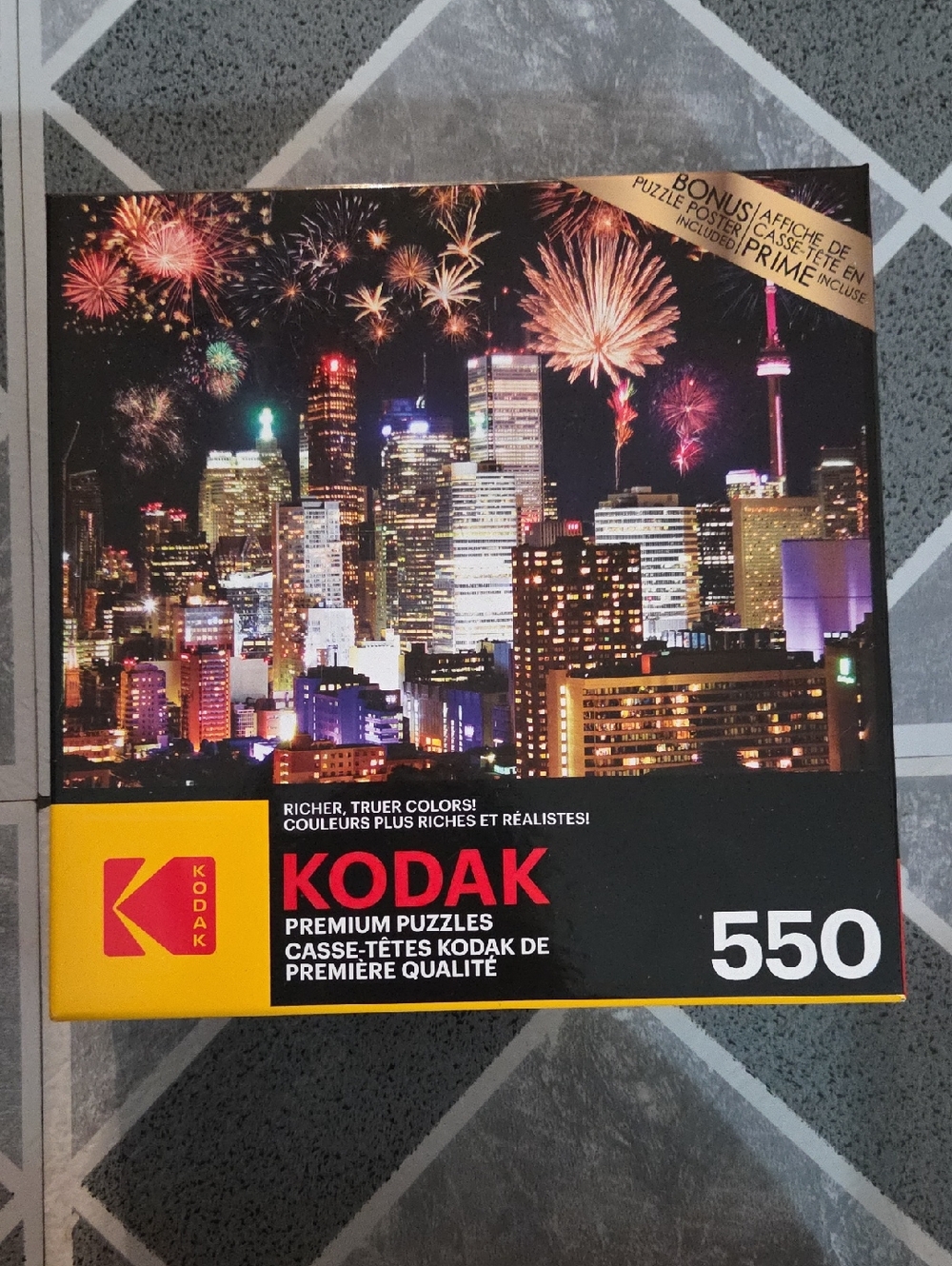 Kodak Canada Day Fireworks over Toronto Puzzle  550 pc